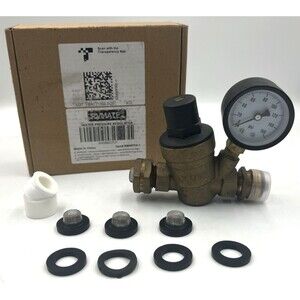 RVMATE RMWPPK-1 RV Water Pressure Regulator Adjustable Brass Lead Free Valve Box